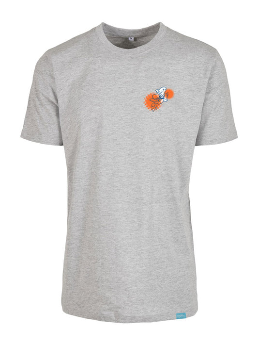 Floating Shrine Small Design - Round Neck T-Shirt
