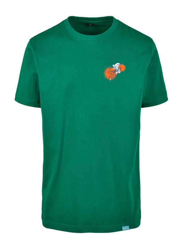 Floating Shrine Small Design - Round Neck T-Shirt