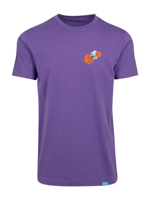 Floating Shrine Small Design - Round Neck T-Shirt