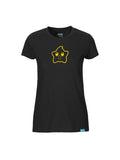 Happy Star- Ladies Fit T-Shirt Black