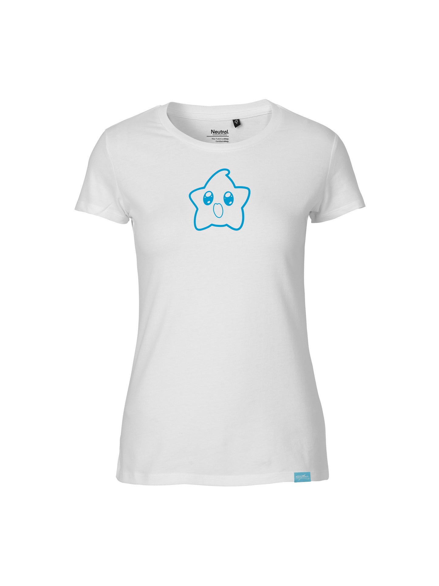 Happy Star- Ladies Fit T-Shirt White