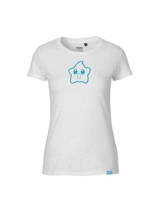 Happy Star- Ladies Fit T-Shirt White
