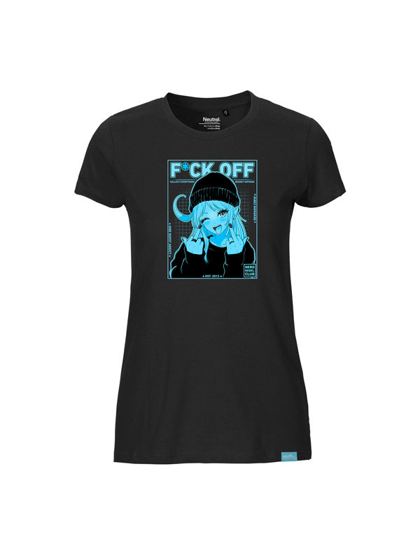 Nerd Rebel Club Ladies Fit T-Shirt Schwarz