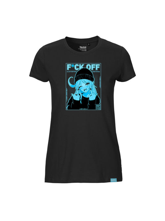 Nerd Rebel Club Ladies Fit T-Shirt Schwarz