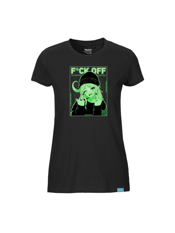 Nerd Rebel Club Ladies Fit T-Shirt Schwarz