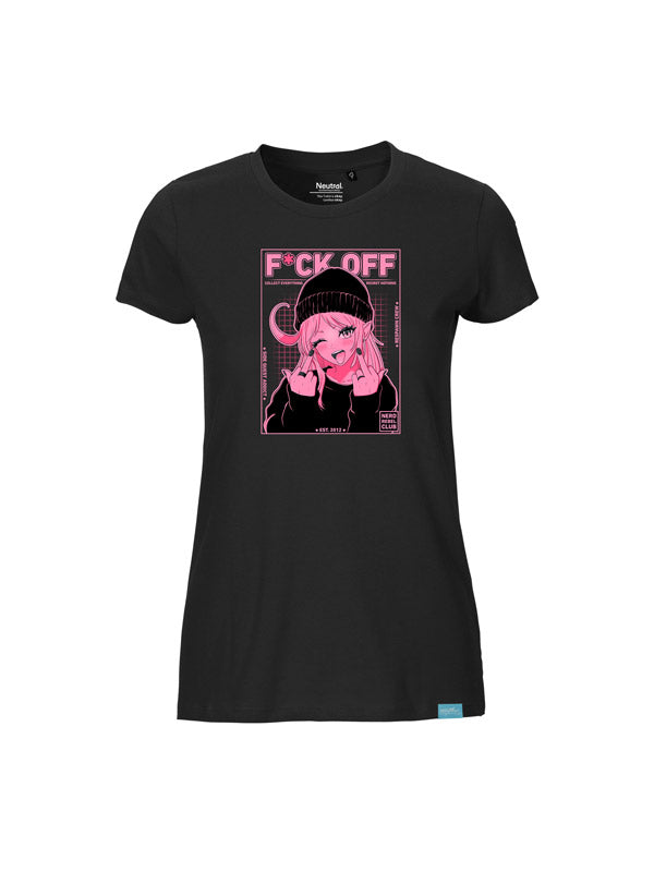 Nerd Rebel Club Ladies Fit T-Shirt Schwarz