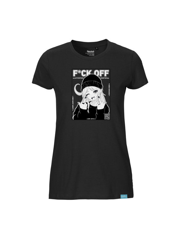 Nerd Rebel Club Ladies Fit T-Shirt Schwarz