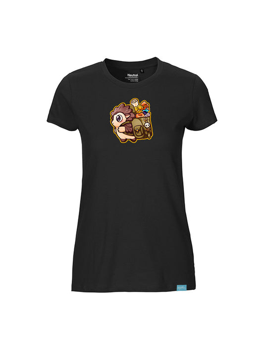 Silly Little Fluffy Pals Hedgehog - Ladies Fit T-Shirt