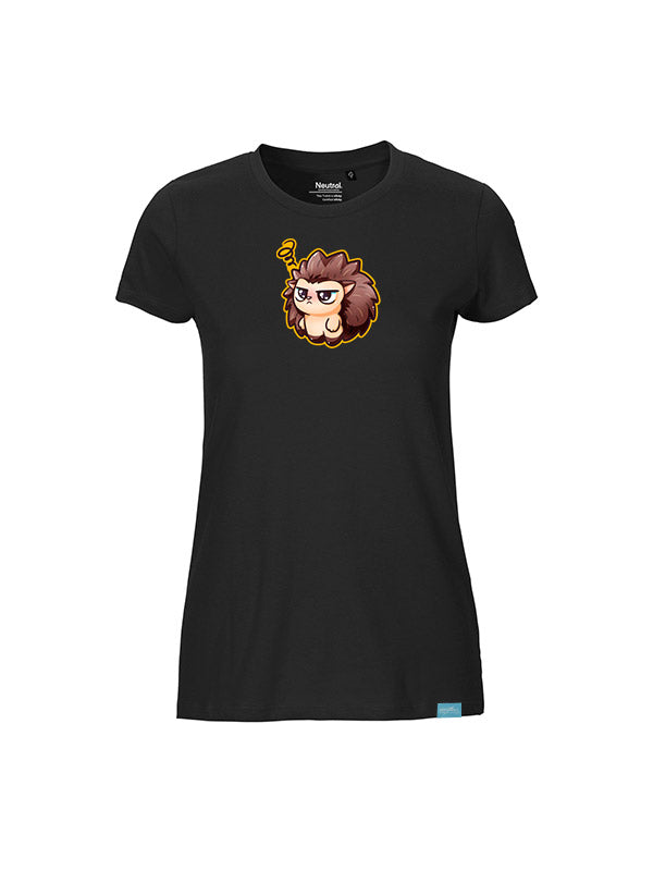 Silly Little Fluffy Pals Hedgehog - Ladies Fit T-Shirt