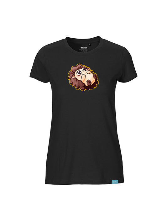 Silly Little Fluffy Pals Hedgehog - Ladies Fit T-Shirt