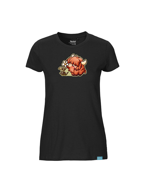 Silly Little Fluffy Pals Highland Cattle - Ladies Fit T-Shirt
