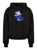 Retro Let's Play  Ladies Organic Oversized Hoody