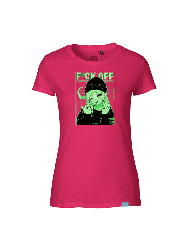 Nerd Rebel Club Ladies Fit T-Shirt Pink