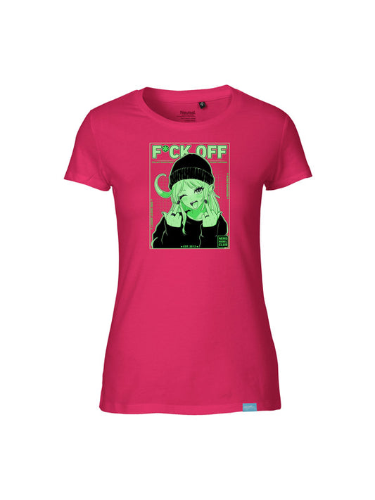 Nerd Rebel Club Ladies Fit T-Shirt Pink