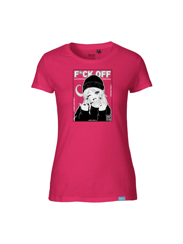 Nerd Rebel Club Ladies Fit T-Shirt Pink
