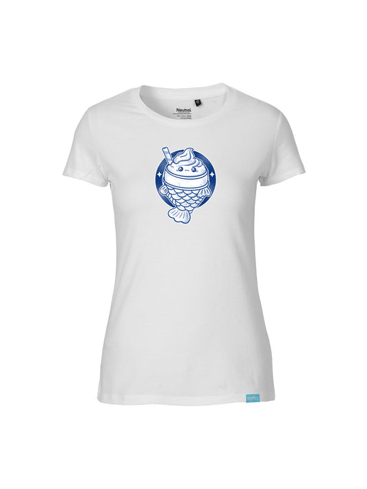 Harajuku Sweets Club Part 1 Taiyaki Ladies Fit T-Shirt White