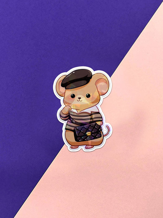 Fashionista Mice Society - Runway Rebel Sticker
