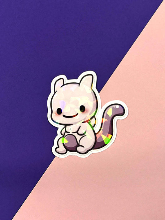 Kawaii Monster Sticker - Mewtu