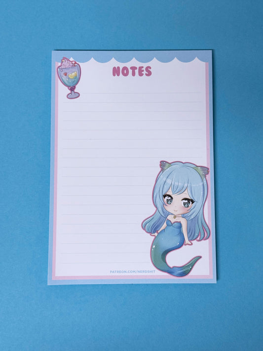 LIMITED -  Chibi Mermay Patreon Notizblock A5