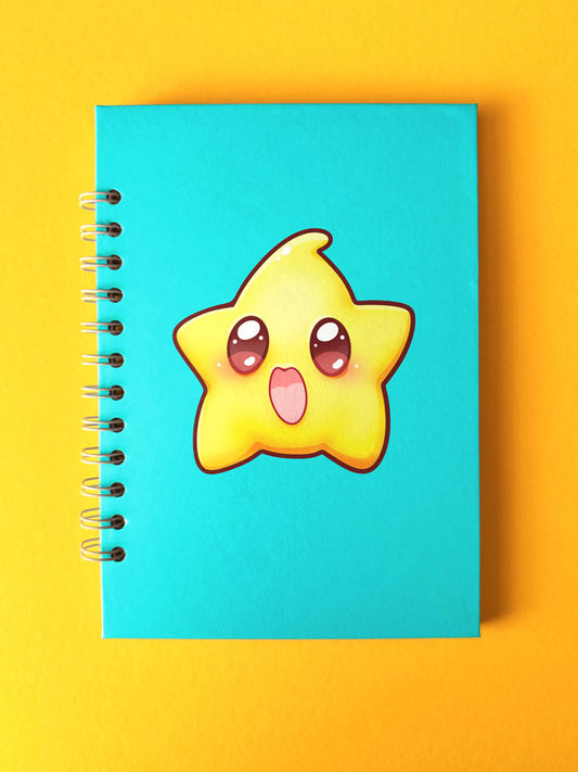 Happy Star Notizbuch blanko