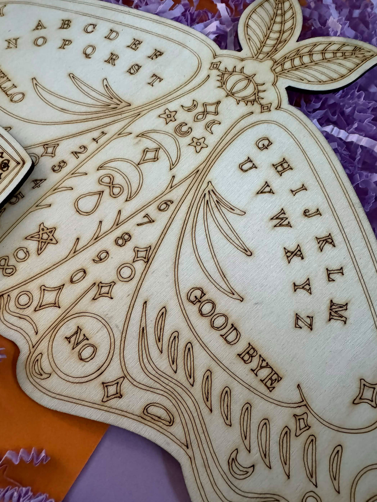 Ouija Board aus Holz Set - Große Variante