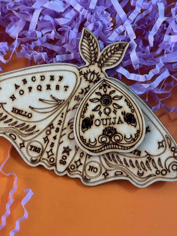 Ouija Board aus Holz Set - Kleine Variante