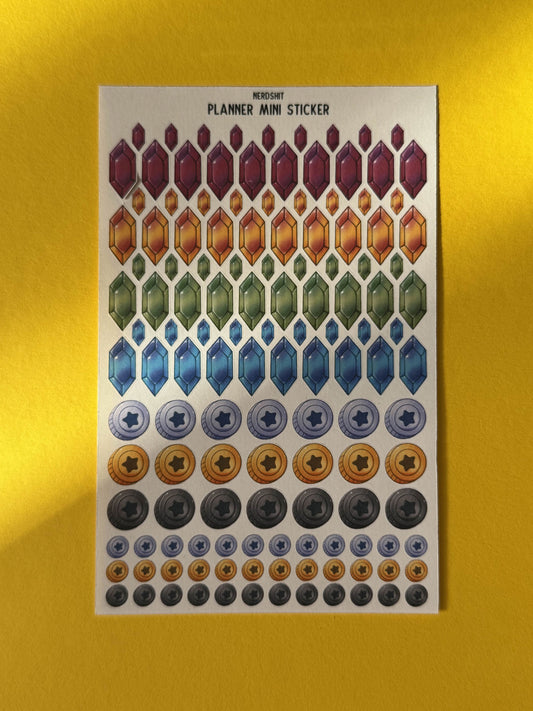 Planner Mini Sticker „Loot“ – Über 200 kleine beschreibbare Deko-Sticker für Planer & Journals
