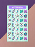 Magical Dungeon Goods Loot – Kleine beschreibbare Deko-Sticker für Planer & Journals
