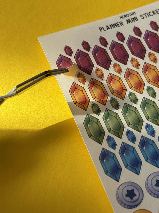 Planner Mini Sticker „Loot“ – Über 200 kleine beschreibbare Deko-Sticker für Planer & Journals