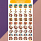 Silly Little Fluffy Pals Hedgehog  – Kleine beschreibbare Deko-Sticker für Planer & Journals