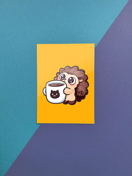 Silly Little Fluffy Pals Hedgehog Artprint Postkarte versch. Varianten