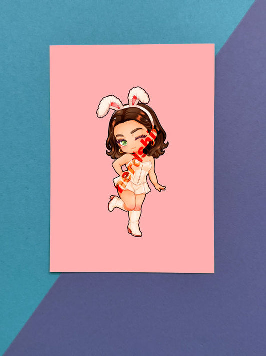 Puck Bunny Hannah Artprint Postkarte