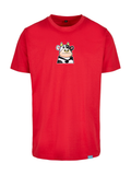 Kawaii Cow Round Neck T-Shirt - Big Design