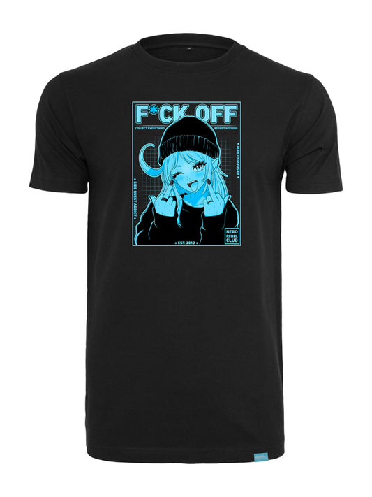 Nerd Rebel Club - Round Neck T-Shirt Black