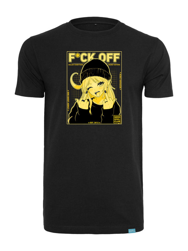 Nerd Rebel Club - Round Neck T-Shirt Black