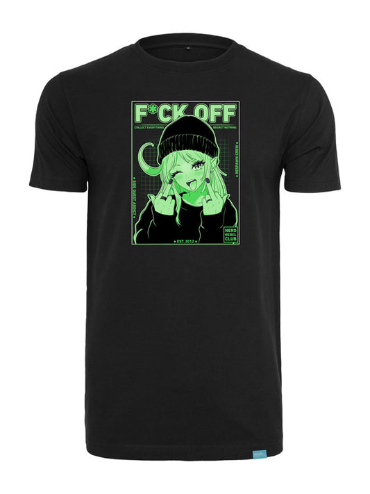 Nerd Rebel Club - Round Neck T-Shirt Black
