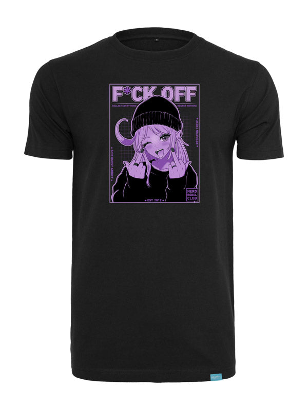 Nerd Rebel Club - Round Neck T-Shirt Black