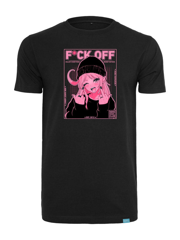 Nerd Rebel Club - Round Neck T-Shirt Black