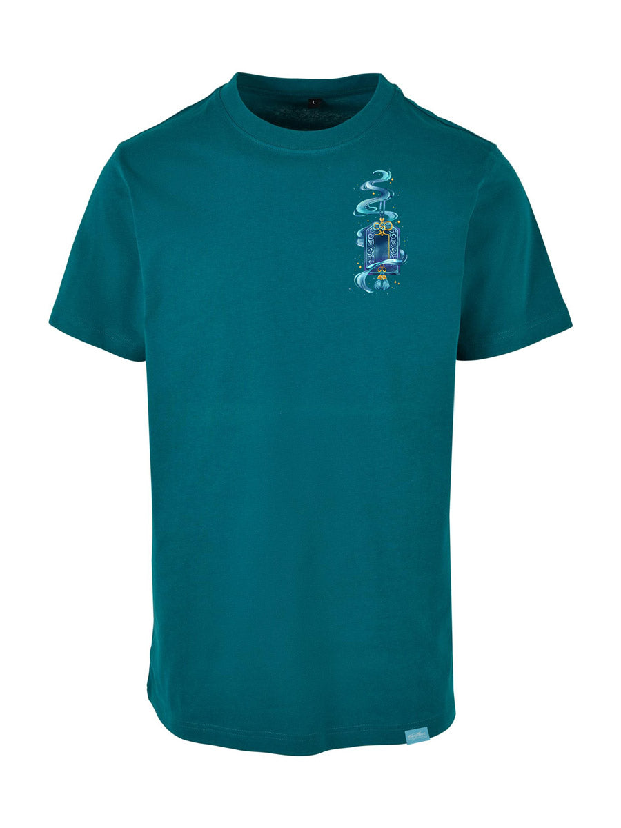 Echoes of O-Mamori Side Design - Round Neck T-Shirt