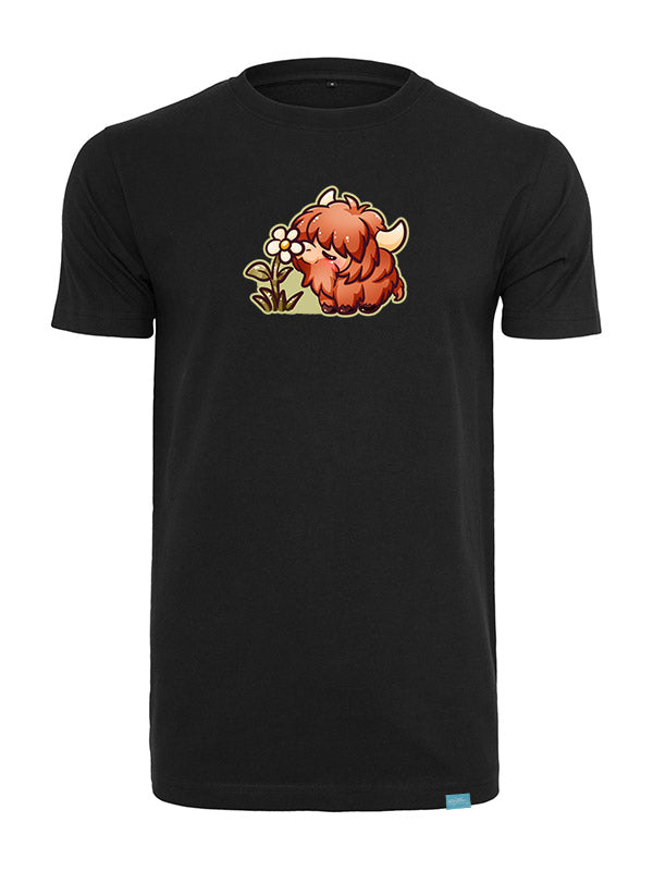 Silly Little Fluffy Pals Highland Cattle Round Neck T-Shirt versch. Designs