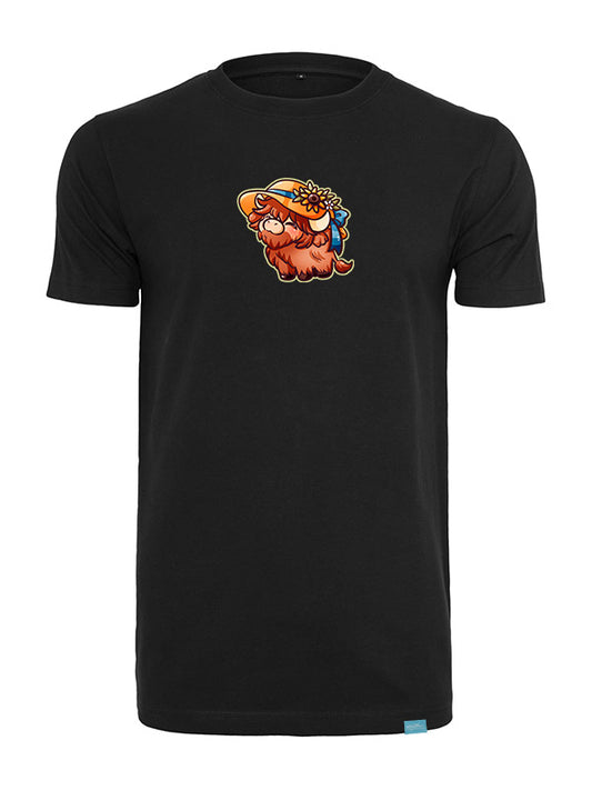 Silly Little Fluffy Pals Highland Cattle Round Neck T-Shirt versch. Designs