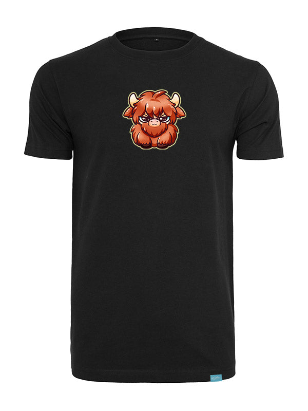Silly Little Fluffy Pals Highland Cattle Round Neck T-Shirt versch. Designs