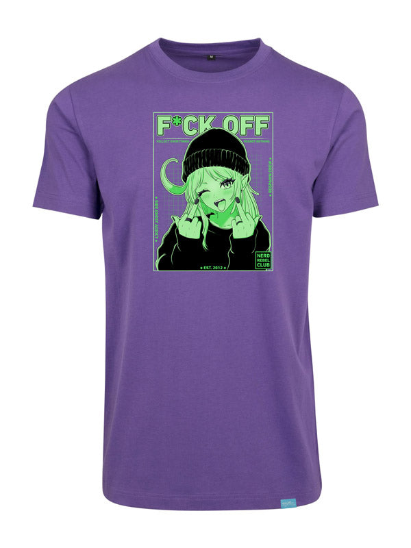 Nerd Rebel Club - Round Neck T-Shirt Violett