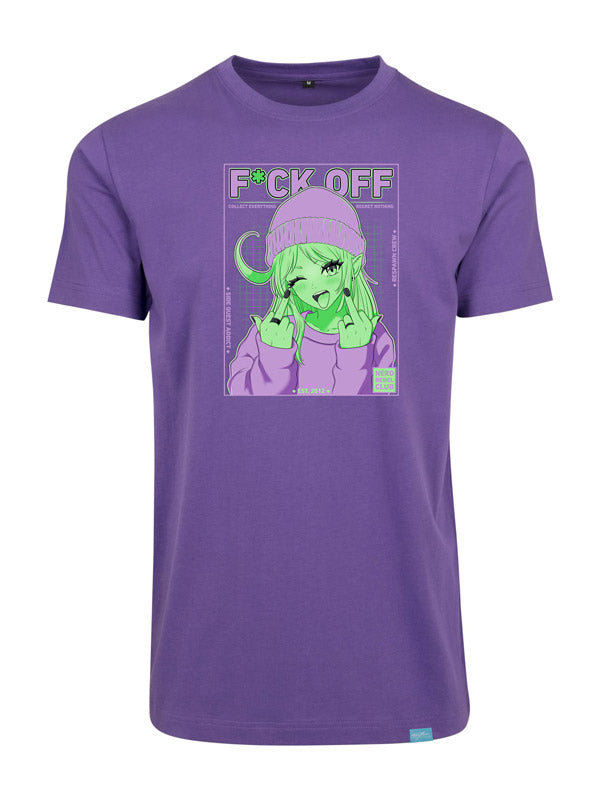 Nerd Rebel Club - Round Neck T-Shirt Violett