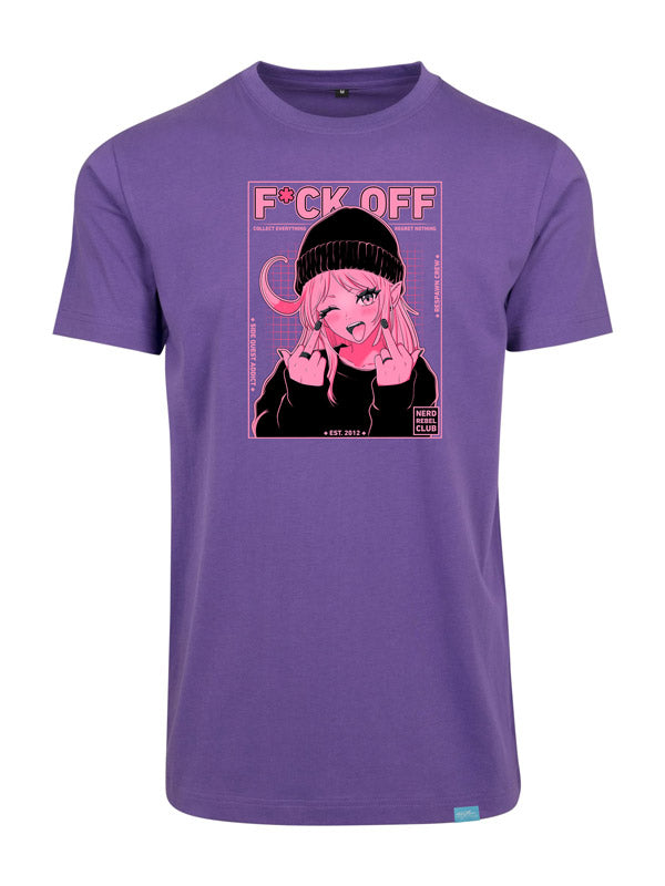 Nerd Rebel Club - Round Neck T-Shirt Violett