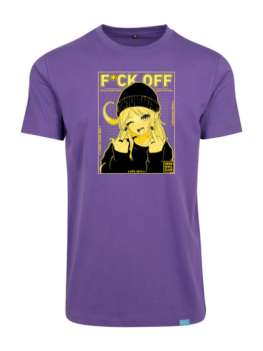 Nerd Rebel Club - Round Neck T-Shirt Violett