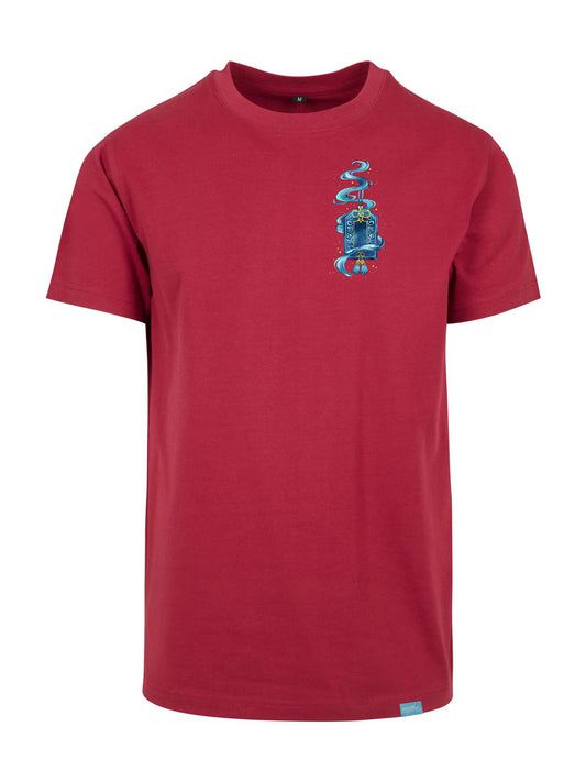 Echoes of O-Mamori Side Design - Round Neck T-Shirt