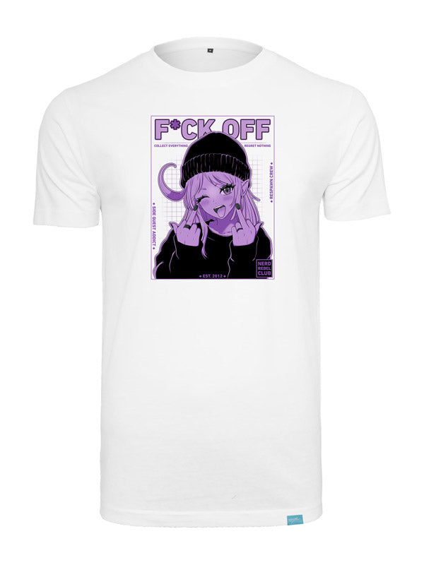 Nerd Rebel Club - Round Neck T-Shirt Weiß