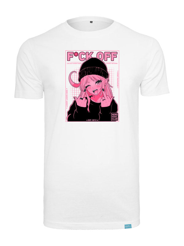 Nerd Rebel Club - Round Neck T-Shirt Weiß
