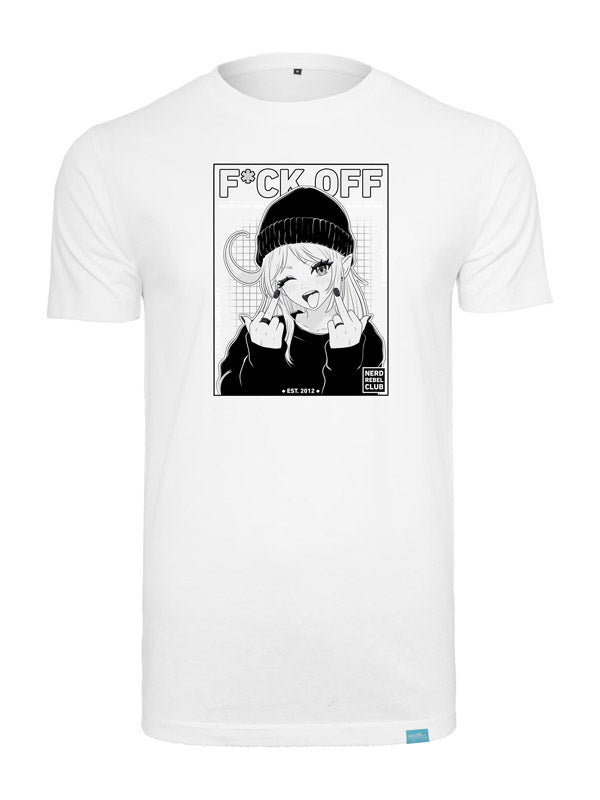 Nerd Rebel Club - Round Neck T-Shirt Weiß